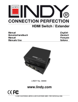 Lindy 70m CAT5e/6 2-Port HDMI Extender Benutzerhandbuch