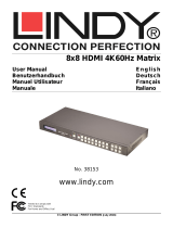 Lindy 8x8 HDMI 10.2G Matrix Switch Benutzerhandbuch