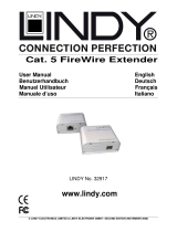 Lindy CAT5 FireWire Extender (Up to 75m) Benutzerhandbuch
