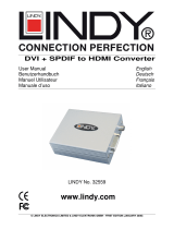 Lindy DVI + SPDIF to HDMI Converter 32559 Benutzerhandbuch