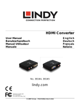 Lindy VGA & Audio to HDMI Converter Benutzerhandbuch