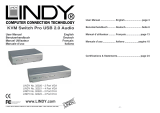 Lindy KVM Switch - Lindy CPU Switch Pro USB 2.0 Audio VGA, 4 Port Bundle Benutzerhandbuch
