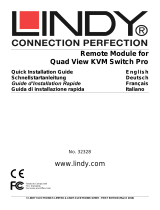 Lindy Remote IP Console Module For Quad View KVM Switch Pro Benutzerhandbuch