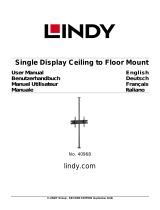Lindy Single Display Ceiling to Floor Mount Benutzerhandbuch