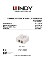 Lindy SPDIF Digital / Toslink Audio Converter and Repeater Benutzerhandbuch