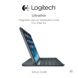 Logitech Ultrathin Magnetic clip-on keyboard cover for iPad Air Installationsanleitung