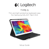 Logitech Type - S keyboard case for Samsung Galaxy Tab S 10.5 Benutzerhandbuch