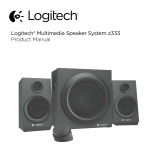 Logitech Z333 2.1 Speakers – Easy-access Volume Control Benutzerhandbuch
