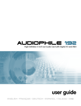 M-Audio AUDIOPHILE 192 Benutzerhandbuch