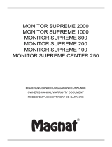 Magnat MONITOR SUPREME 2000 Bedienungsanleitung
