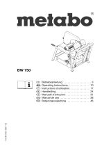 Metabo BW 750 Bedienungsanleitung
