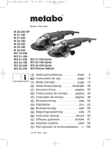Metabo WX 21-230 Bedienungsanleitung