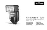 Metz mecablitz 58 AF-1 digital Pentax Bedienungsanleitung