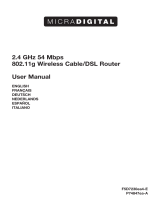 MICRADIGITAL Wireless Cable/ DSL F5D7230ea4-E Benutzerhandbuch