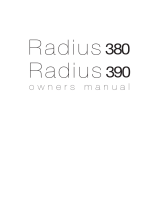 Monitor Radius 390 Benutzerhandbuch