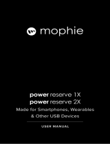 Mophie power reserve 2x Benutzerhandbuch