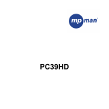 MPMan PC39 HD Bedienungsanleitung