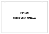 MPMan PH100 Bedienungsanleitung