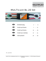 MULTIPLEX Multicont Bl 20 Sd Bedienungsanleitung