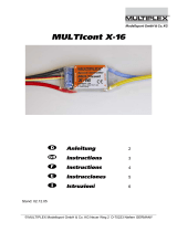 MULTIPLEX Multicont X16 Bedienungsanleitung
