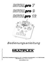 MULTIPLEX Royal Pro Bedienungsanleitung