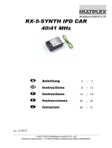 MULTIPLEX Rx 5 Synth Ipd Car Bedienungsanleitung