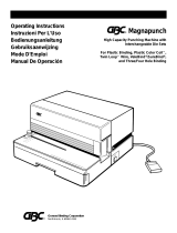 MyBinding GBC Magnapunch / 660ID Modular Punch Benutzerhandbuch