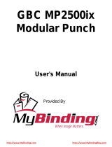 MyBinding GBC MP2500ix Modular Punch Benutzerhandbuch