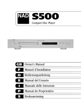 NAD Electronics S500 Benutzerhandbuch