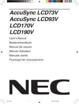 NEC MultiSync® LCD170V Bedienungsanleitung