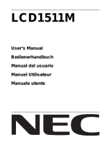 NEC LCD 1511M Bedienungsanleitung