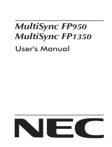 NEC MultiSync® FP1350 Benutzerhandbuch
