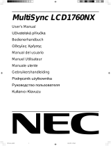 NEC MultiSync LCD1760NX Benutzerhandbuch