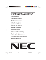 NEC MultiSync® LCD1850XBK Benutzerhandbuch