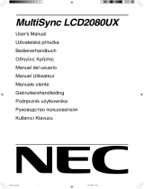 NEC MultiSync® LCD2080UXBK Benutzerhandbuch