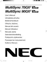 NEC MultiSync® 90GX²Pro Bedienungsanleitung