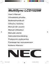 NEC MultiSync® LCD1525MBK Bedienungsanleitung