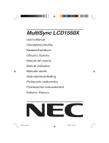 NEC MultiSync® LCD1550XBK Bedienungsanleitung