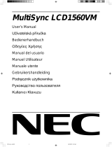 NEC MultiSync® LCD1560VM Bedienungsanleitung