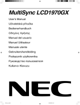 NEC MultiSync® LCD1970GX Bedienungsanleitung
