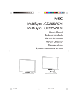 NEC MultiSync LCD205WXM Benutzerhandbuch