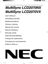 NEC MultiSync® LCD2070VX Bedienungsanleitung