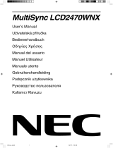 NEC MultiSync® LCD2470WNX Bedienungsanleitung