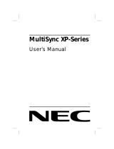 NEC MultiSync® XP21 Bedienungsanleitung
