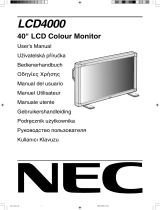 NEC NEC LCD4000 Bedienungsanleitung