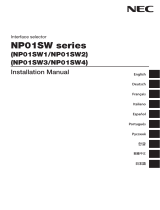 NEC NP01SW Serie Bedienungsanleitung