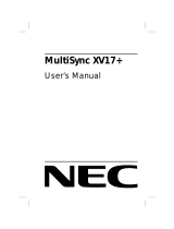 NEC XV17+ Benutzerhandbuch