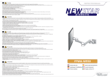 Newstar Newstar 2 x Monitor desk mount 10" - 24" Swivelling/tiltable, Swivelling Benutzerhandbuch