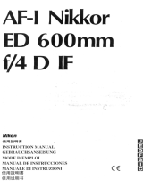 Nikon AF-I NIKKOR ED 600MM F / 4D IF Benutzerhandbuch