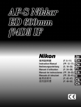 Nikon AF-S 600mm f/4D IF-ED II Benutzerhandbuch